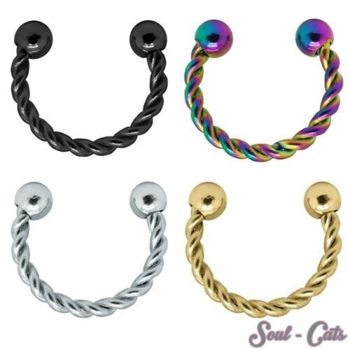 Anneau piercing septum - septum, faux