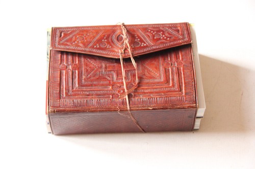 Protège livre ancien cuir - ancien,