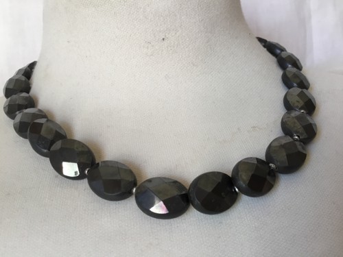 Collier pierre hématite - collier,