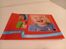 Livre Publicité dossier presse Fisher Price 2005 40 X 28 cm 4 pages TBE 