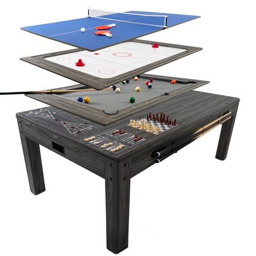 Table multi jeux 1 - 1, gris