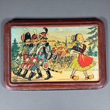 Boîte Métal Chocolat Poulain Pub Vintage Les Vieilles Chansons de France