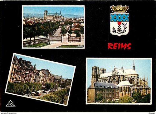 Carte postale reims - carte,