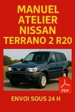 Manuel Atelier NISSAN TERRANO 2 R20 93-06 Revue Technique RTA CD PDF Envoi 24H !