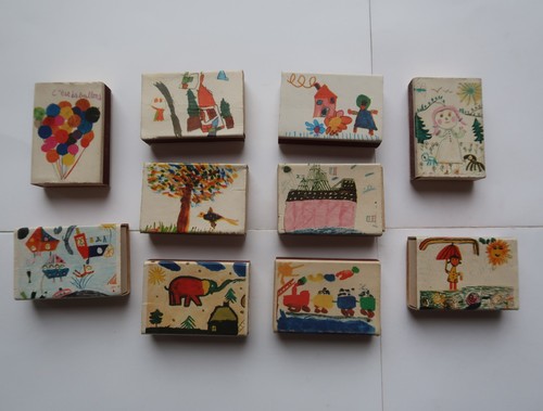 Boites allumettes dessins - boites, d'allumettes