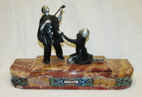 Statue bronze pierrot - statue,
