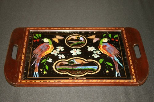 Plateau marqueterie - plateau,