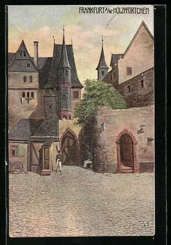 Carte postale vieux francfort - carte,