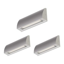 3x LED Applique murale / éclairage d'escalier SEGIN pour l'extérieur IP54 plat