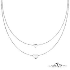 Collier double rangs "composé
