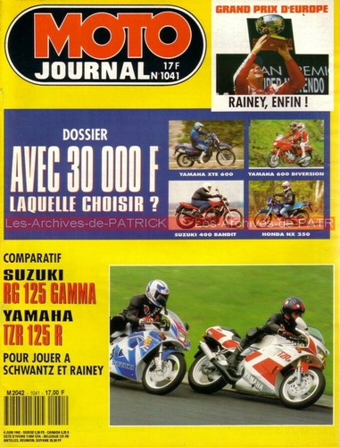 Moto journal 1041 yamaha tzr - moto,