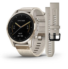 Montre Garmin Epix Pro (Gen 2) Sapphire Light Gold 42mm double bracelet