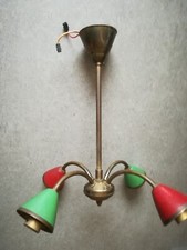 lustre araignée sputnik spoutnik Italie année 50 coloré stilnovo 