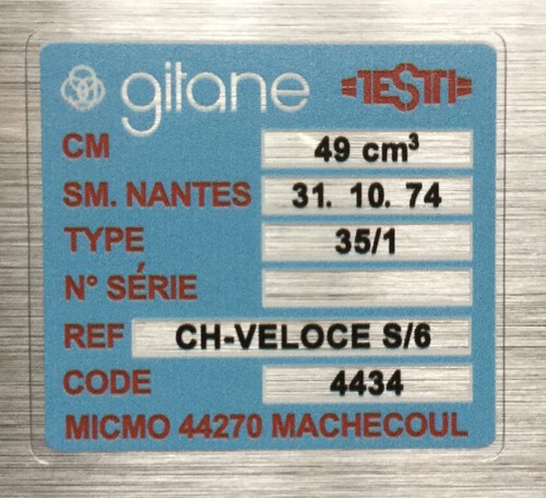 Autocollant gitane testi - gitane,