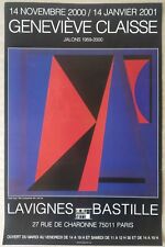 GENEVIèVE CLAISSE affiche originale exposition 2000
