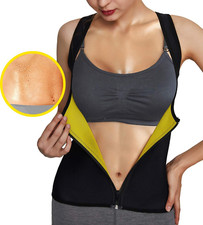 Roseate Sudation Femme Corset Minceur Ventre Plat Sport Gilet Fitness T Shirt Sa