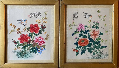 Tableaux deux aquarelles sur