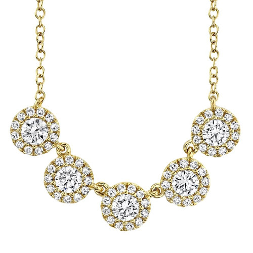 Collier pendentif halo - pendentif,