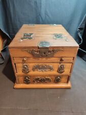 Ancien cabinet, coffre, boite à bijoux en bois de Huanghuali, Chine début XIXème