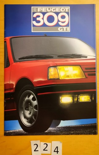 Peugeot 309 gti prospectus - peugeot,