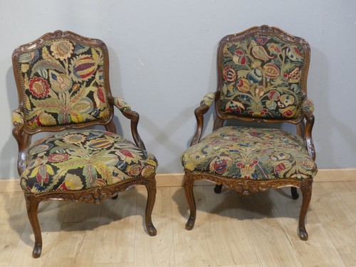 Paire fauteuils la reine - fauteuils,
