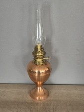 Très Jolie Lampe A Petrole Cuivre De Villedieu #286