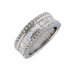Bague Femme Or Blanc 18 KT Et