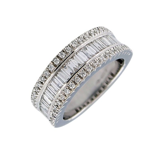 Bague femme blanc kt et - femme, 18