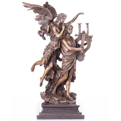 Statue bronze un homme - en, d'un