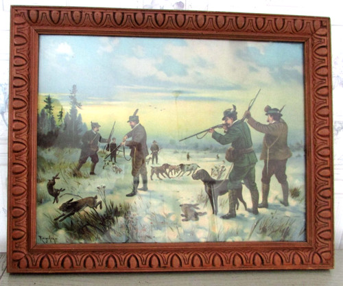 Tableau sous verre scène - verre, de