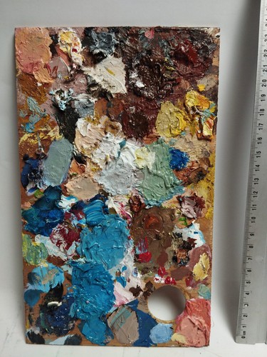 Ancienne palette peintre - ancienne,