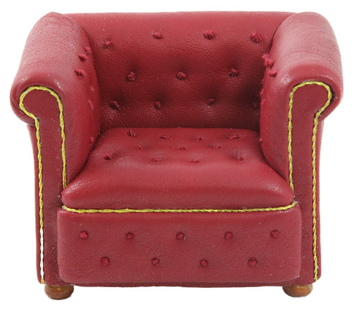 Maison poupées rouge cuir - poupées,