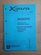 (347B) Manuel CITROEN Xsara 2 Com 2000 - Diagnostic Multiplexage Antivol Alarme
