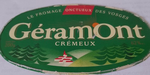 Etiquette fromage geramont - etiquette,