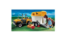 Playmobil -- Pièce de rechange -- Cavalière 4x4 van 3249 --