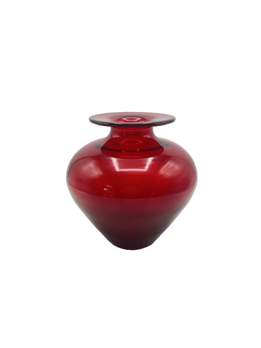 Vase boule rouge rubis vintage - vase,