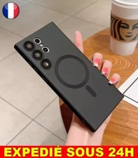 ✅ Coque Protection Silicone Souple pour Samsung s24 ULTRA Cache Noir Portable