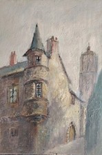 Belle huile sur - belle, village