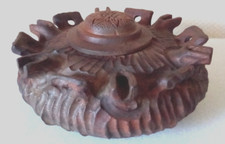 Pot en Bois Sculpté pour