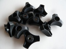 LOT de 10 écrous croisillon M 6 - insert acier - parfait état - neuf