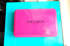 Vintage Boite Métal Vide Epicerie Fine Fauchon Paris 4 x 13 x 18 cm France