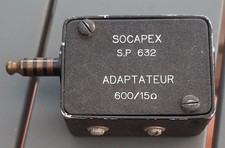 Adaptateur SOCAPEX SP 632  Cable Casque Pilote Air Aéronavale Vintage ORIGINAL