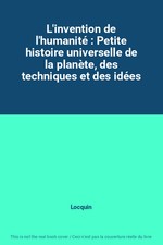 L'invention de l'humanité 