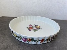 Ancien Plat A Tarte Porcelaine