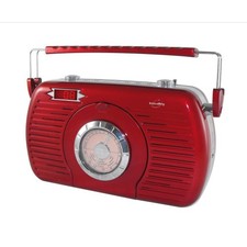 Radio FM RETRO portable rouge