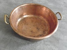 Copper Bowl Kettle Jam Of fruits pans Pot Cauldron old CANDY BUTTER laid garden