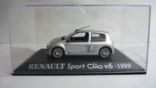 Voiture miniature au 1/43e  Renault Sport Clio V6  1999  Boite vitrine