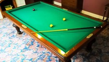 Billard français Louis XVI, maison Caro, plateau ardoise, cadran de comptage méc