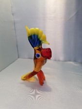 PERROQUET en verre PARFAIT ETAT Pièce unique- ARTISANAL. Animaux en verre