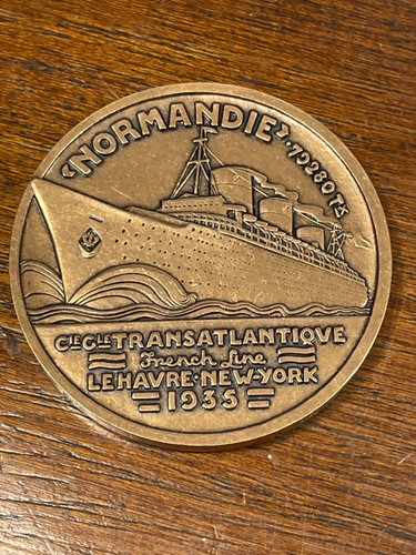Médaille bateau normandie - médaille,